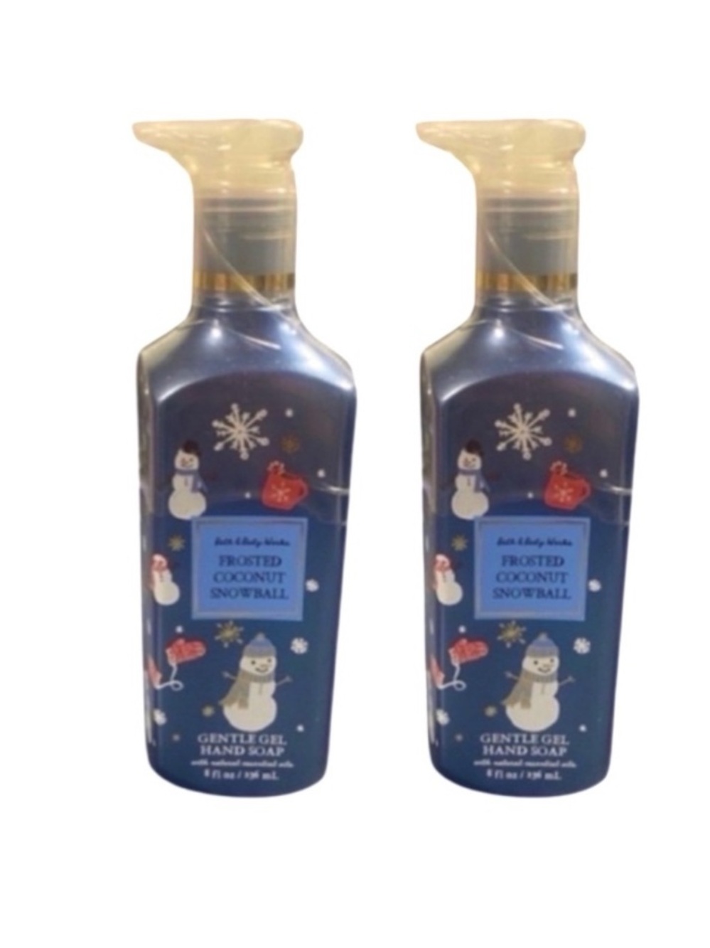 2 Frosted Coconut Snowball Hand Soap